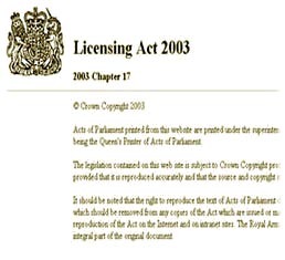 licensing act 2003